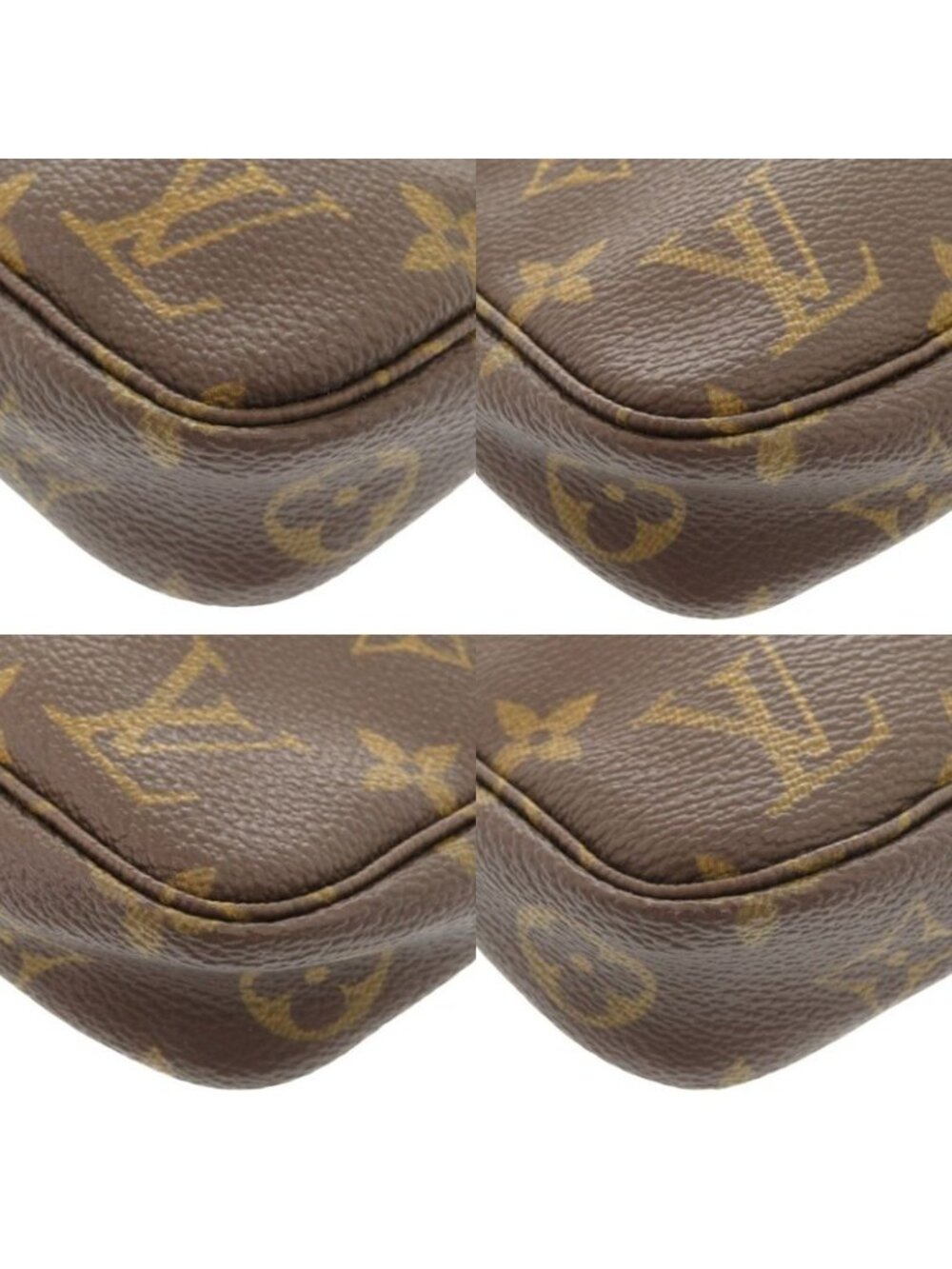 Louis Vuitton Pochette Accessoire Monogram Brown Accessory Pouch 1258 - Picture 4 of 10